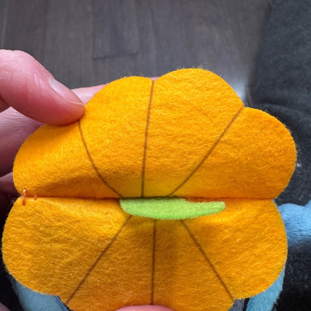 Disney Lilo & Stitch Blue Orange Pumpkin Stitch Plush Halloween Stuffed Animal - Picture 7 of 7